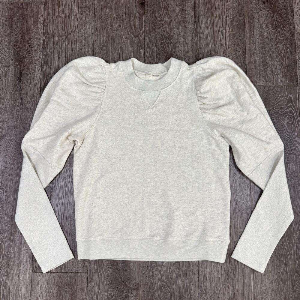 Ulla Johnson Women's Philo Juliet Puff Long Sleeve Sweatshirt Whimsicore Size M